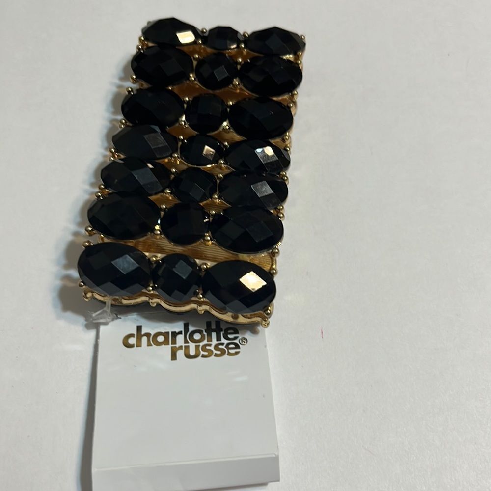 New Black Charlotte Russe Three Row bracelet